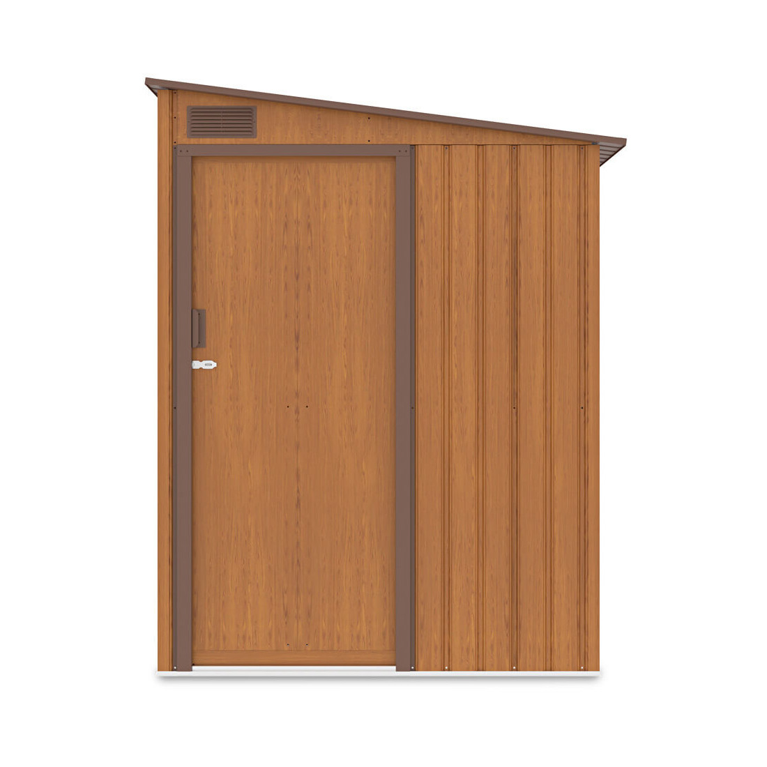 Frontowa strona szopy narzędziowej JASPER 150x194cm oak brown Hardmaister 