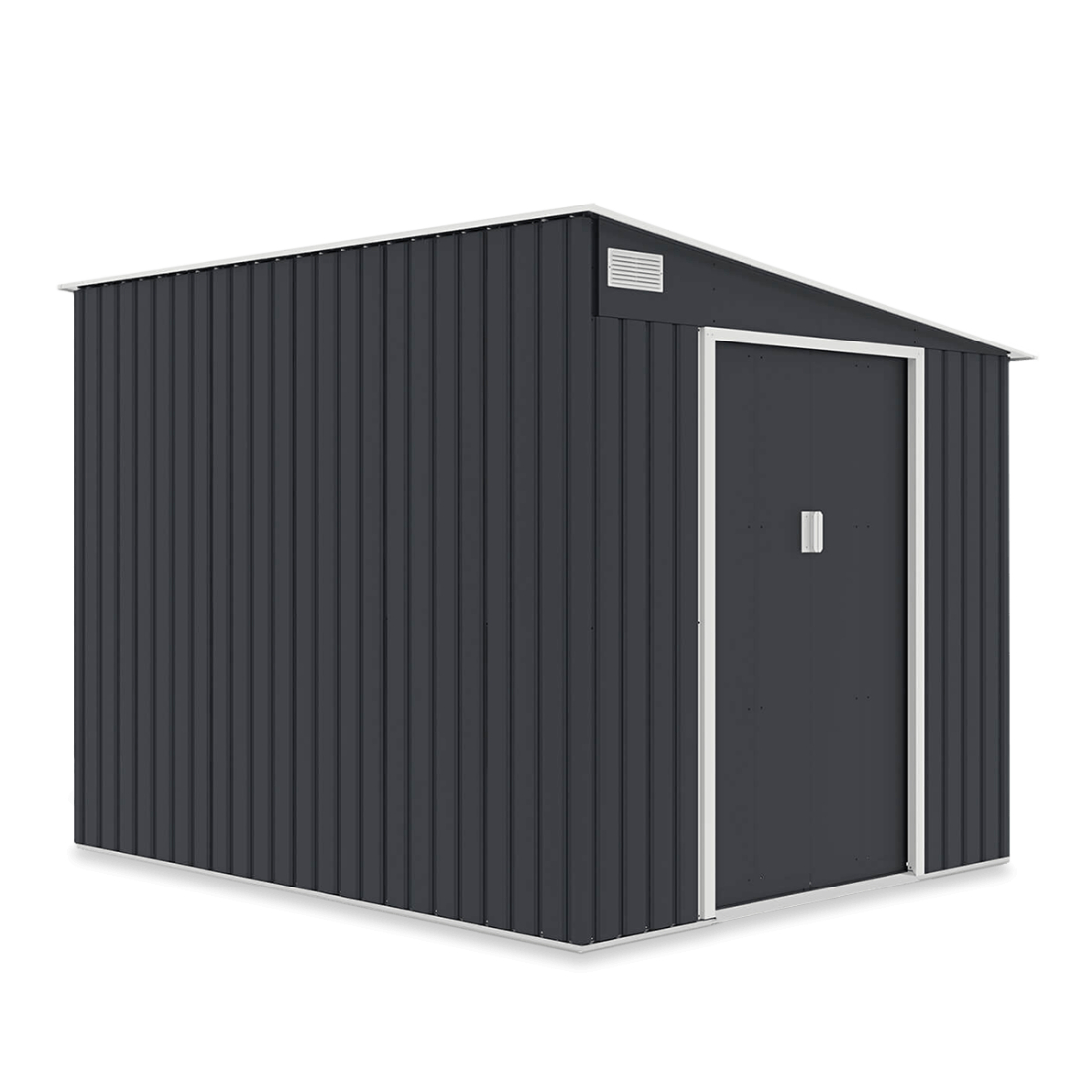 Domek na narzędzia JASPER 214x257cm Cold Grey,  na białym tle