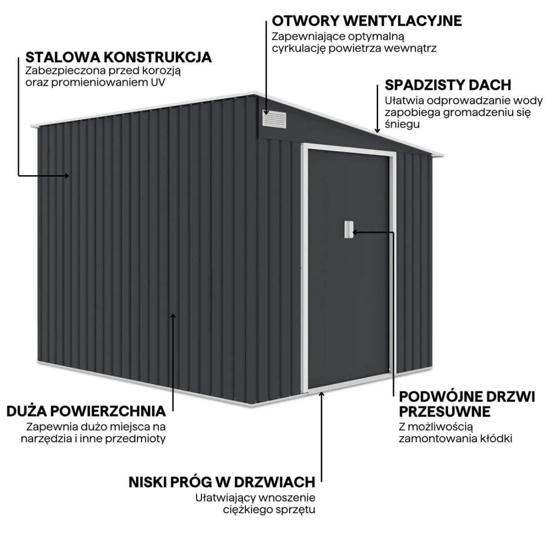Grafika z cechami i detalami domku na narzędzia JASPER 214x257cm Cold Grey