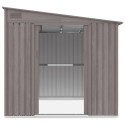 Szopa ogrodowa z otwartymi drzwiami, wariant z spadkiem dachu na prawą stronę Jasper 214x257cm Light Wood