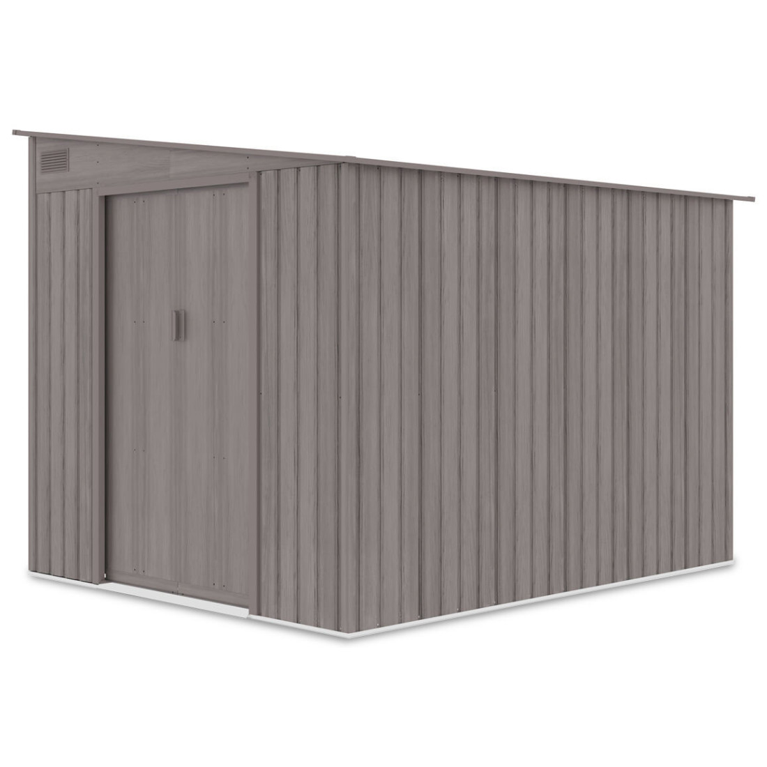 Zdjęcie prawej strony domku Jasper 214x257cm Light Wood, spadek dachu na prawą stronę