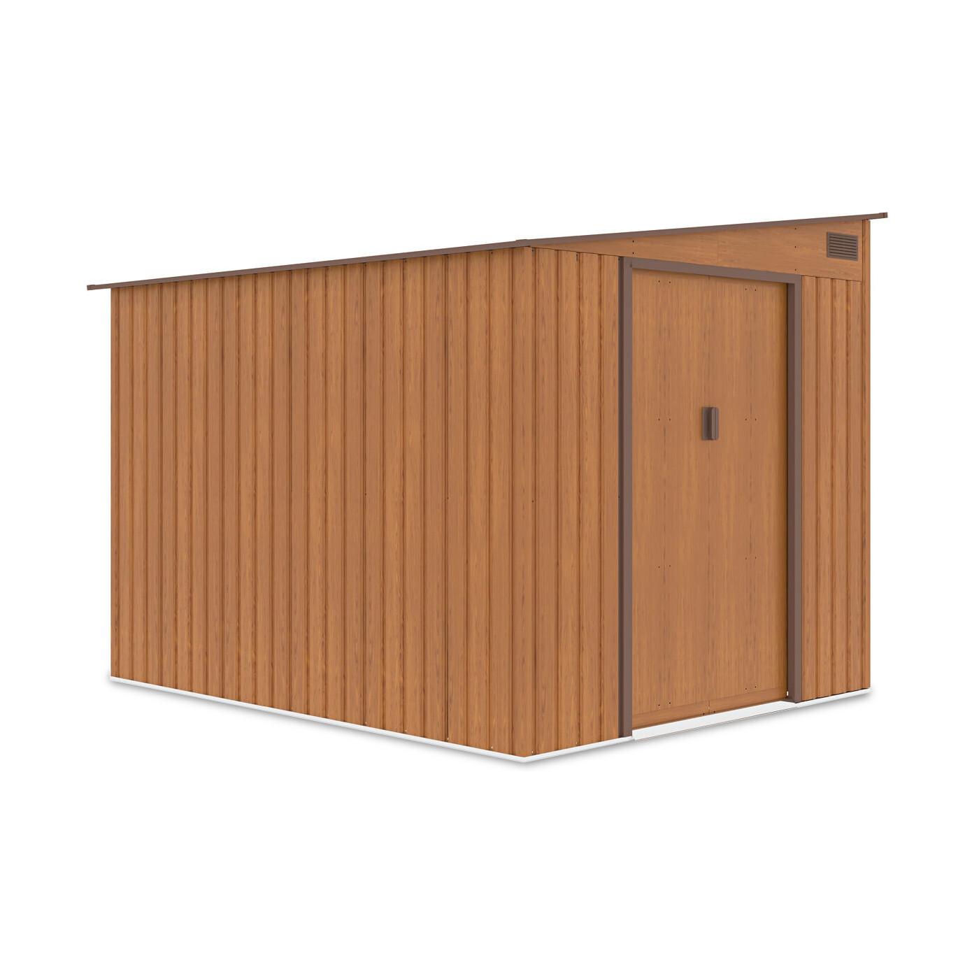 Domek narzędziowy JASPER 214x257cm Oak Brown, zdjęcie z boku 