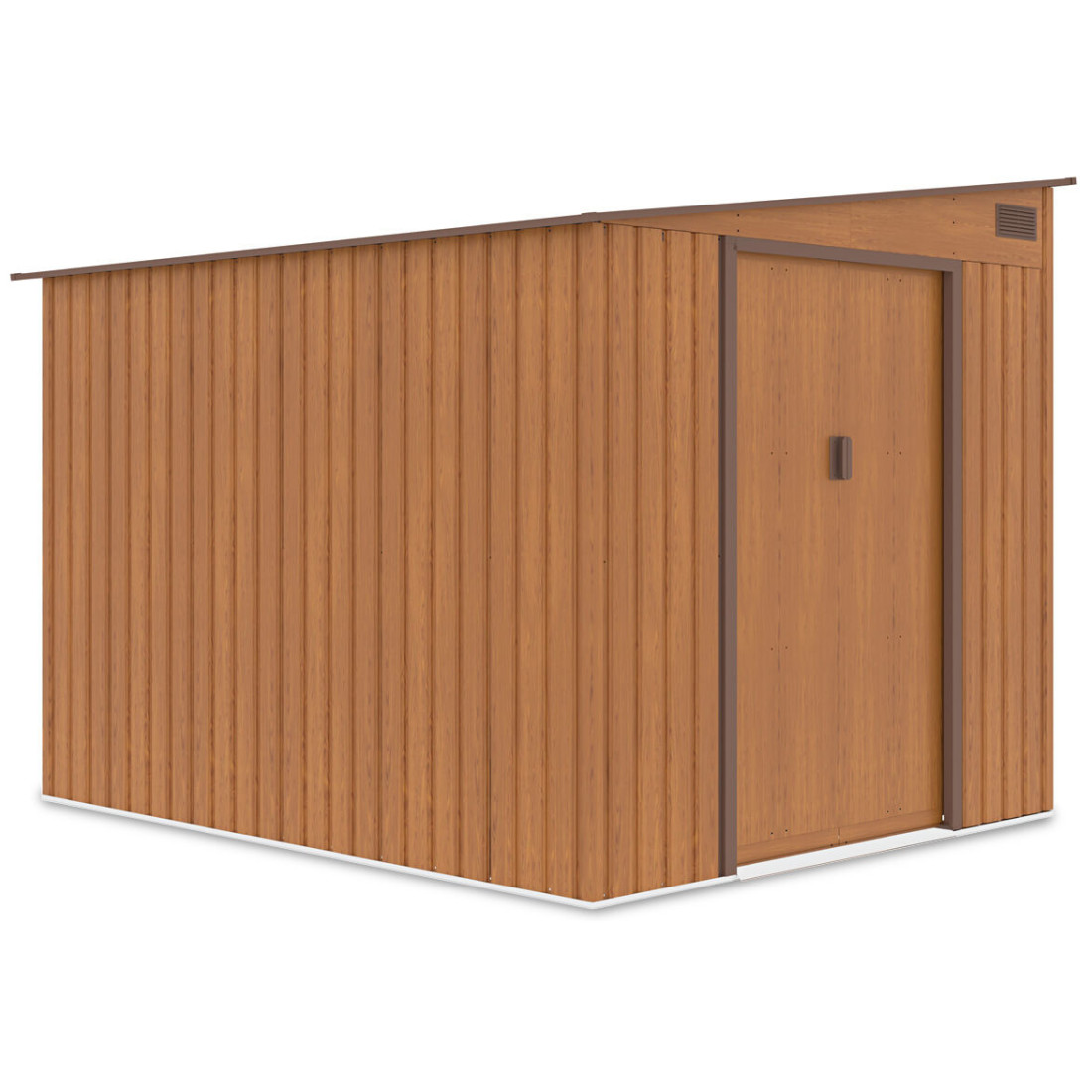 Domek narzędziowy JASPER 214x257cm Oak Brown, zdjęcie z boku 