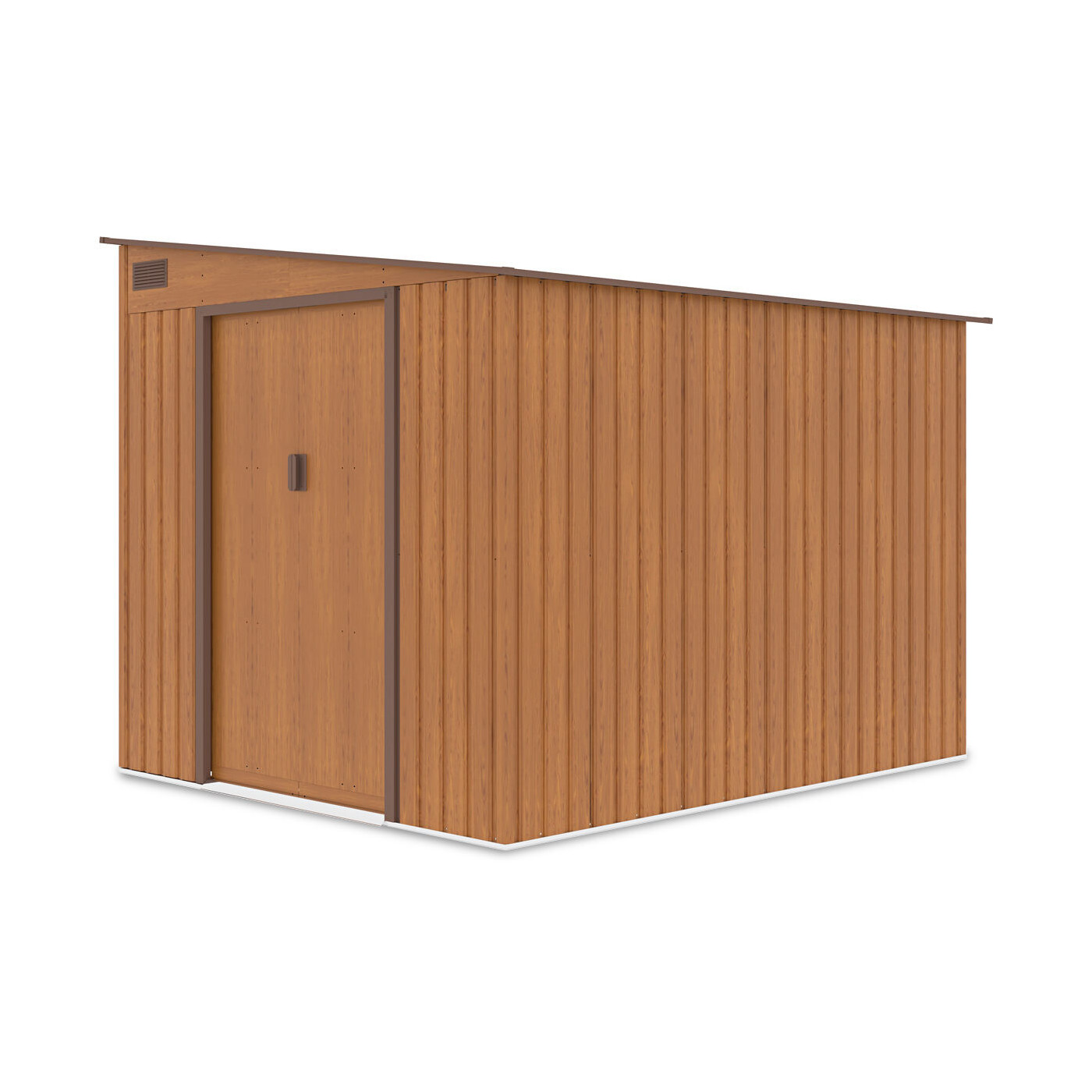 Zdjęcie boczne domku ogrodowego JASPER 214x257cm Oak Brown