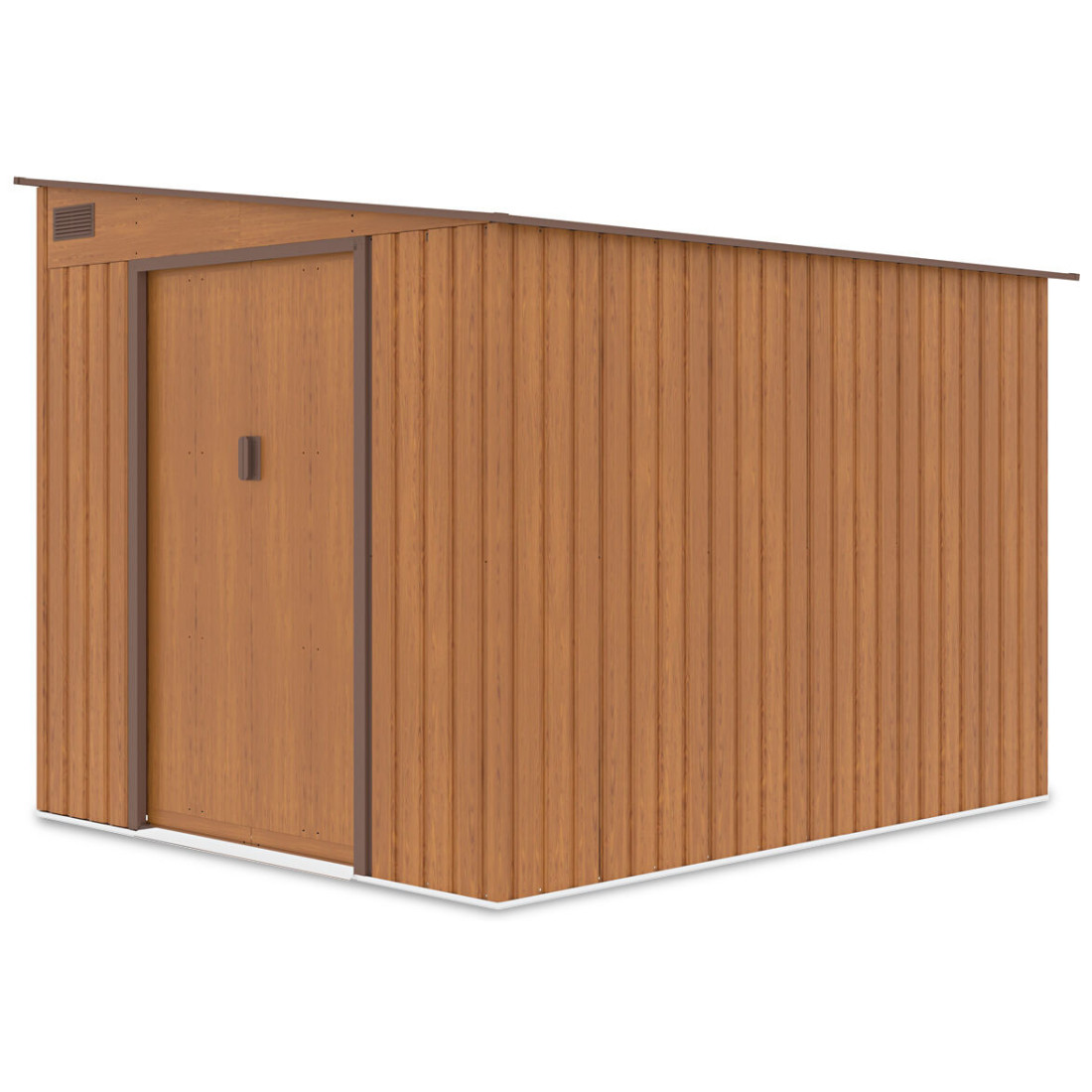 Zdjęcie boczne domku ogrodowego JASPER 214x257cm Oak Brown