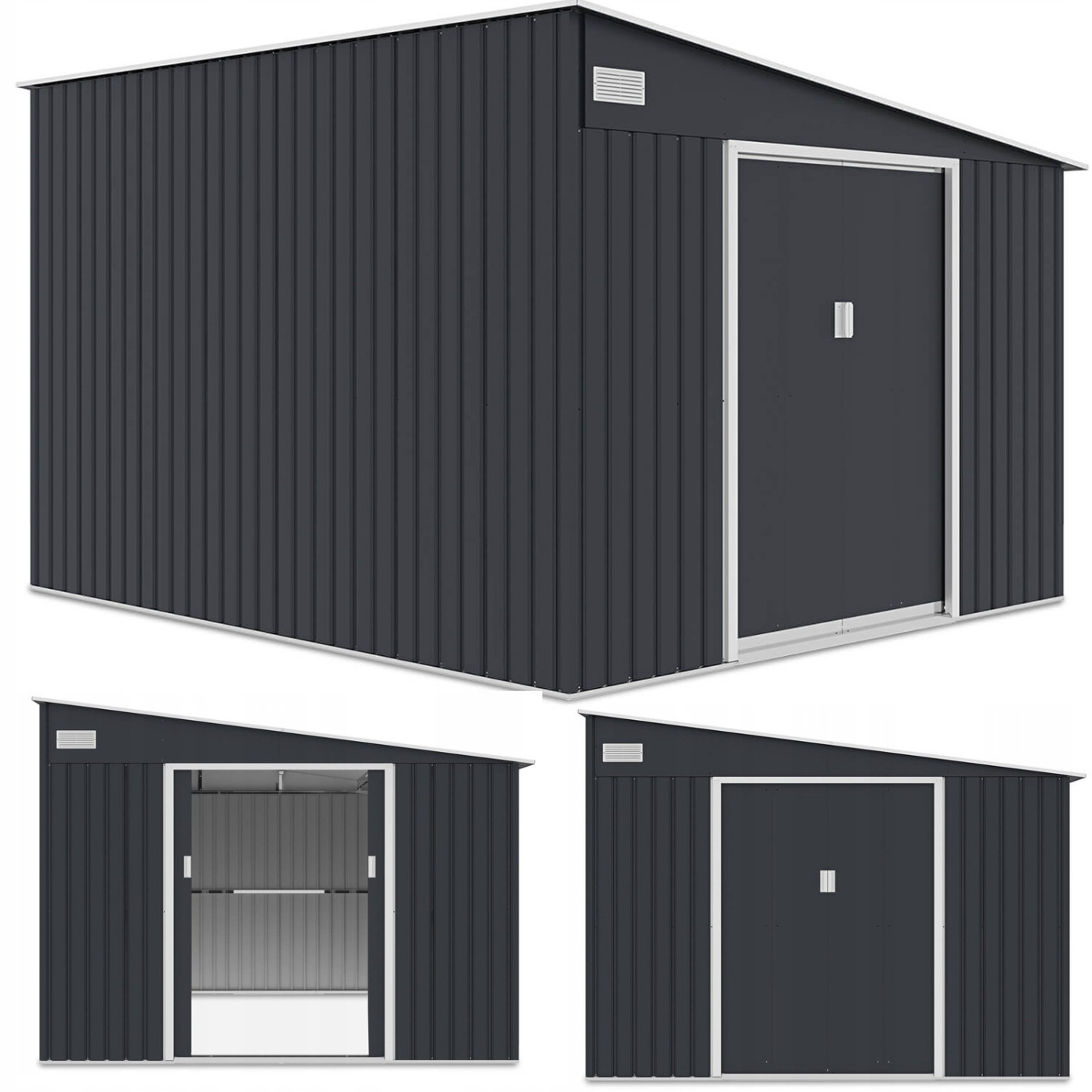 Rycina z widokiem na domek narzędziowy Jasper z różnych perspektyw