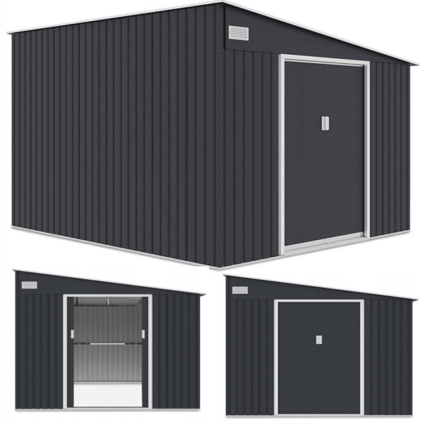 Rycina z widokiem na domek narzędziowy Jasper z różnych perspektyw