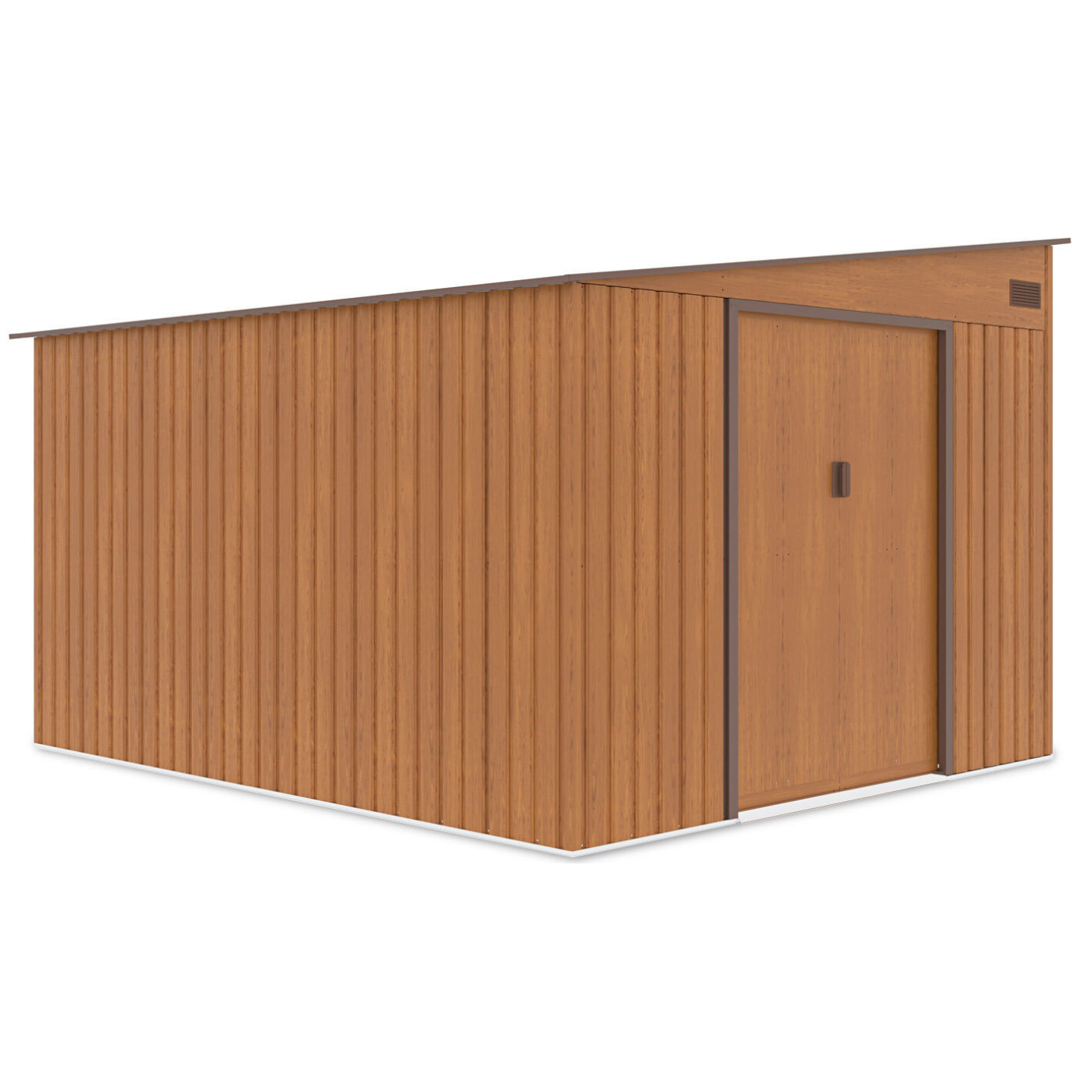 Widok domku ogrodowego Jasper_279x321_cm_Oak_Brown Hardmaister