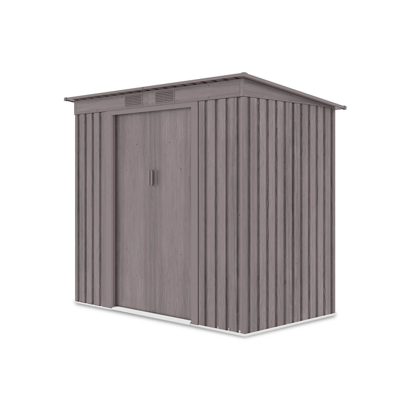 Widok boczny na domek narzędziowy OREGON 201x121cm Light Wood 