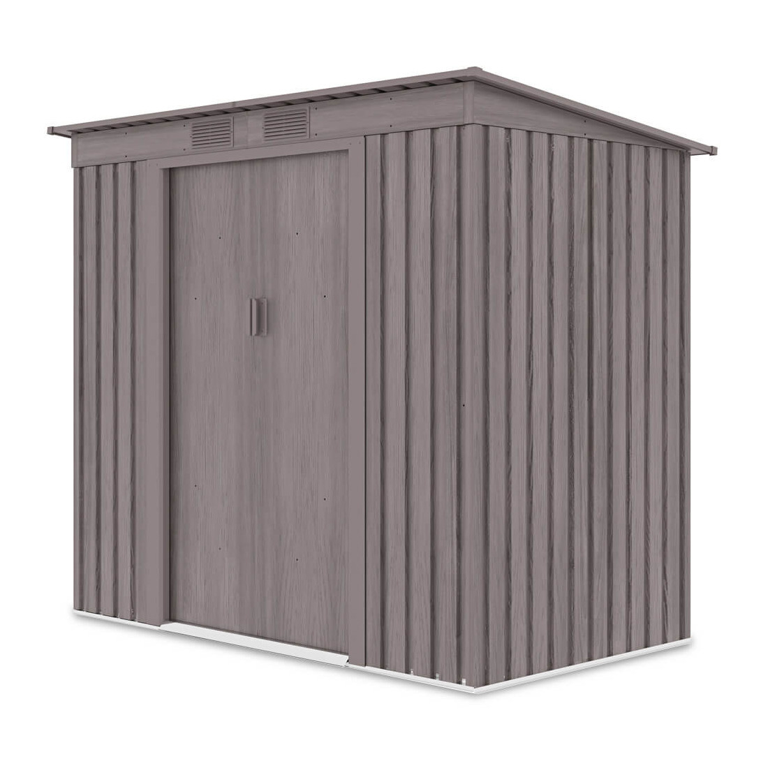 Widok boczny na domek narzędziowy OREGON 201x121cm Light Wood 