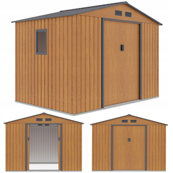 Zdjęcie z trzema rzutami domku narzędziowego HUDSON 277x191 cm 