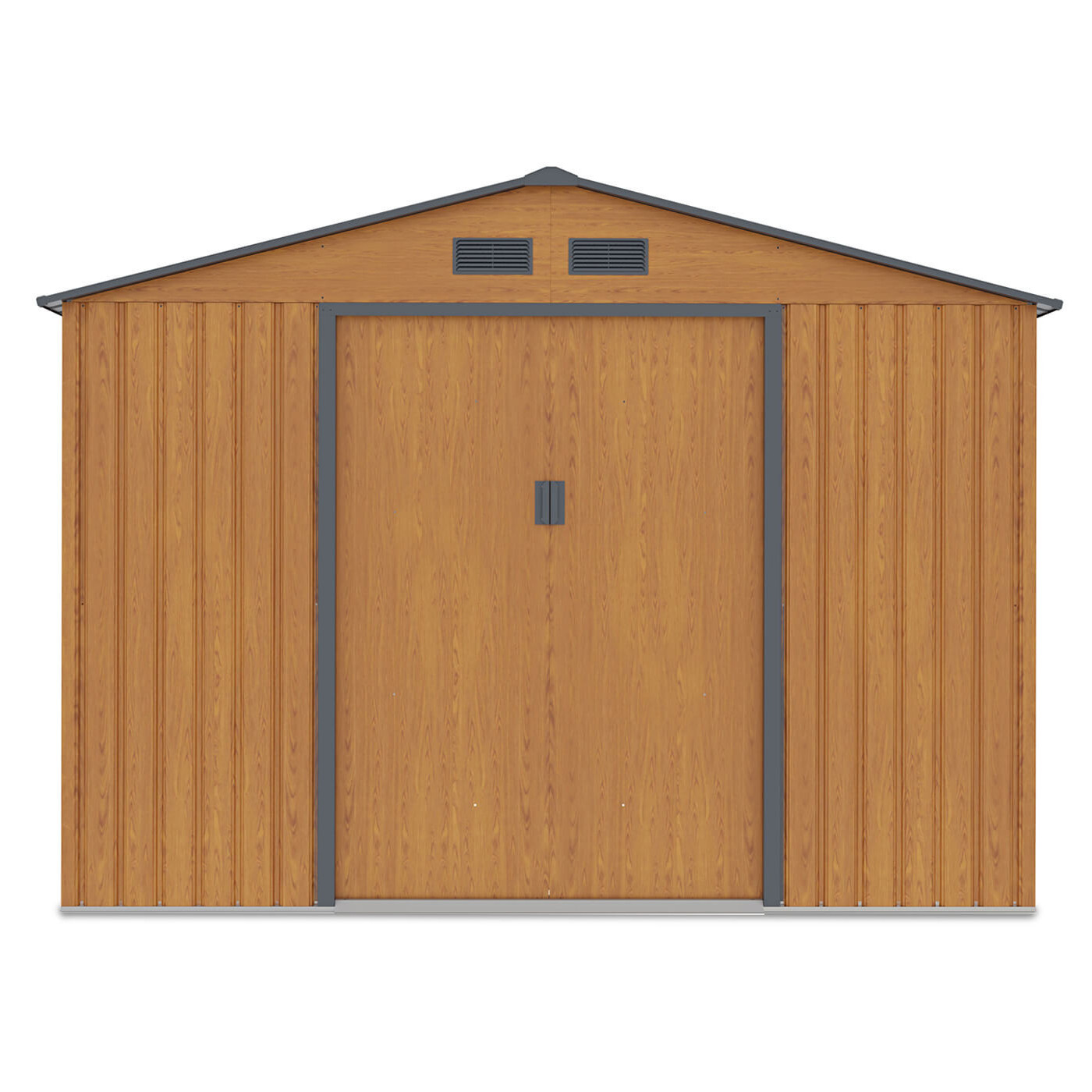 Domek narzędziowy HUDSON 277x255cm Oak Grey - przód 