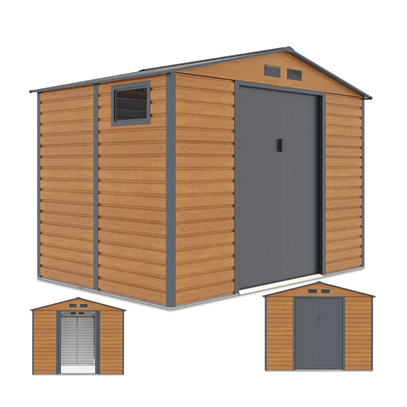 Rycina z widokiem na domek narzędziowy Montreal z różnych perspektyw 