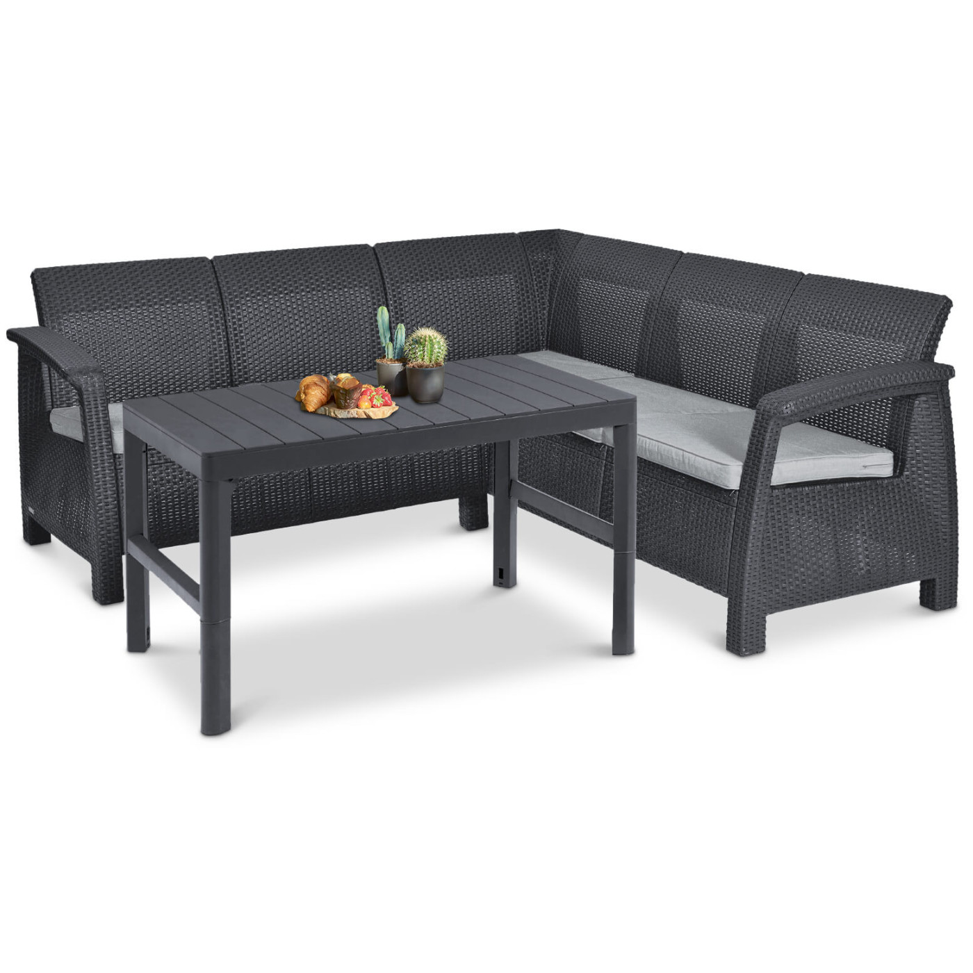 CORFU RELAX/LYON CORNER SOFA GRAPHITE