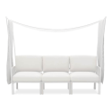 biały baldachim osłona na meble ogrodowe 