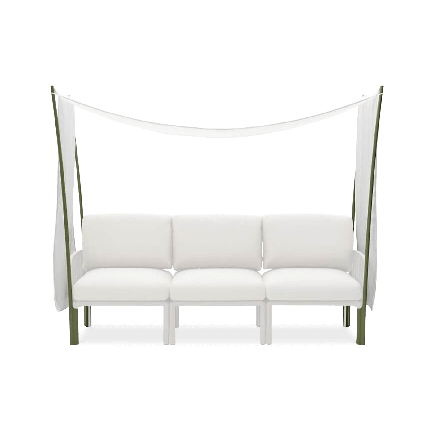 osłona baldachim biały na meble tarasowe