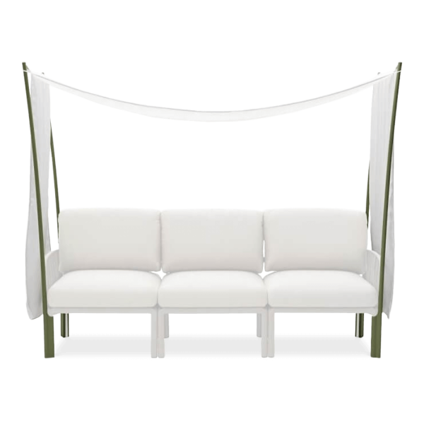 osłona baldachim biały na meble tarasowe