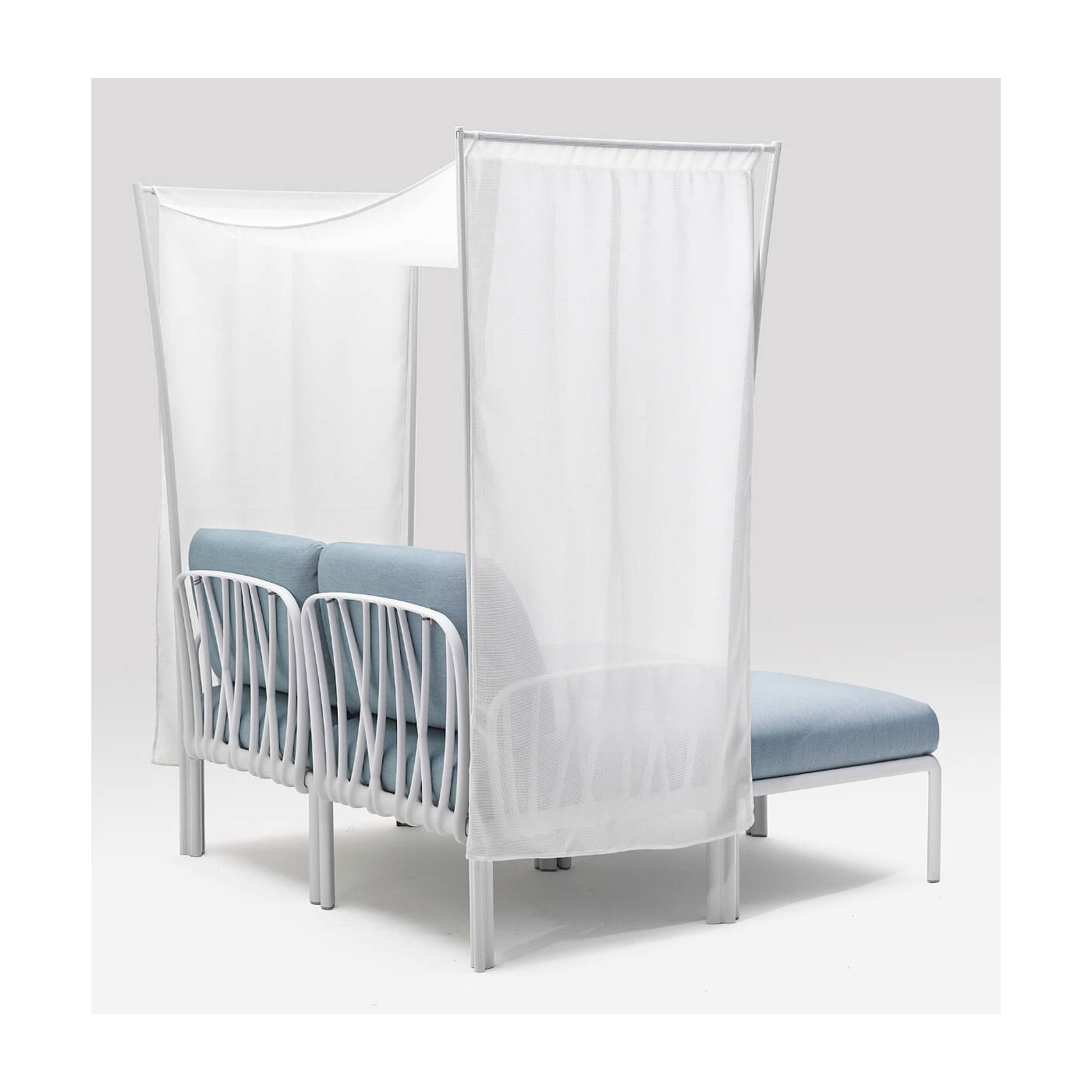 Baldachim ogrodowy oslona Ombra do modulu Nardi Komodo 2 Bianco