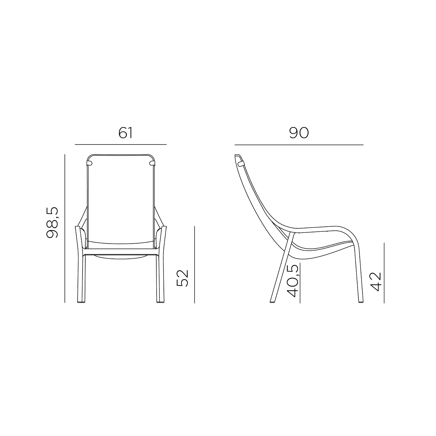 NET LOUNGE SALICE CHAIR