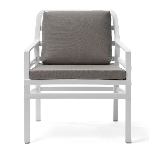 Fotel ogrodowy ARIA Bianco Grigio Sunbrella - Focus Garden