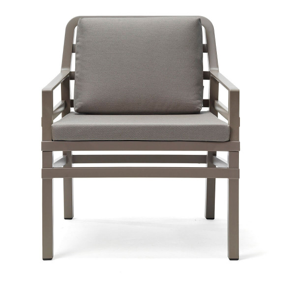 Fotel ogrodowy ARIA Bianco Tortora Sunbrella - Focus Garden