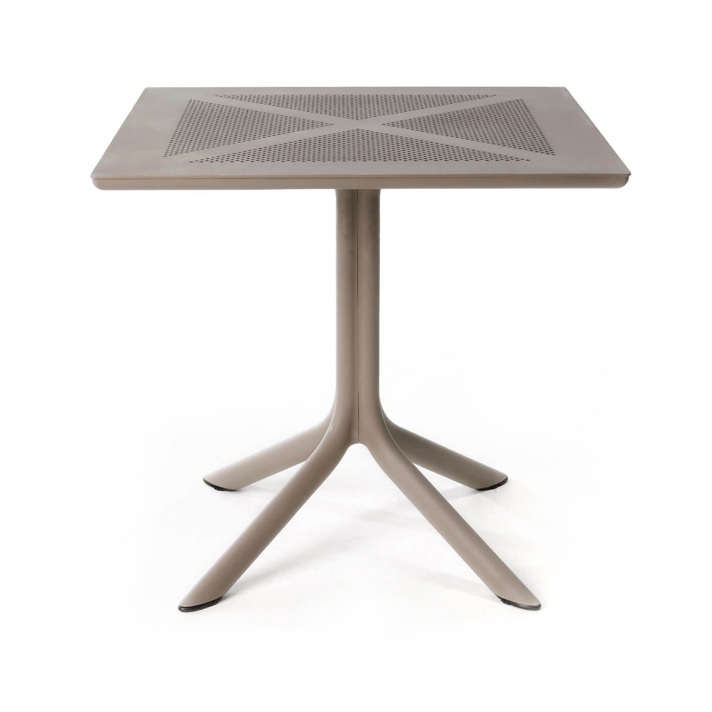 Stół ogrodowy Nardi Clipx 70 w kolorze tortora