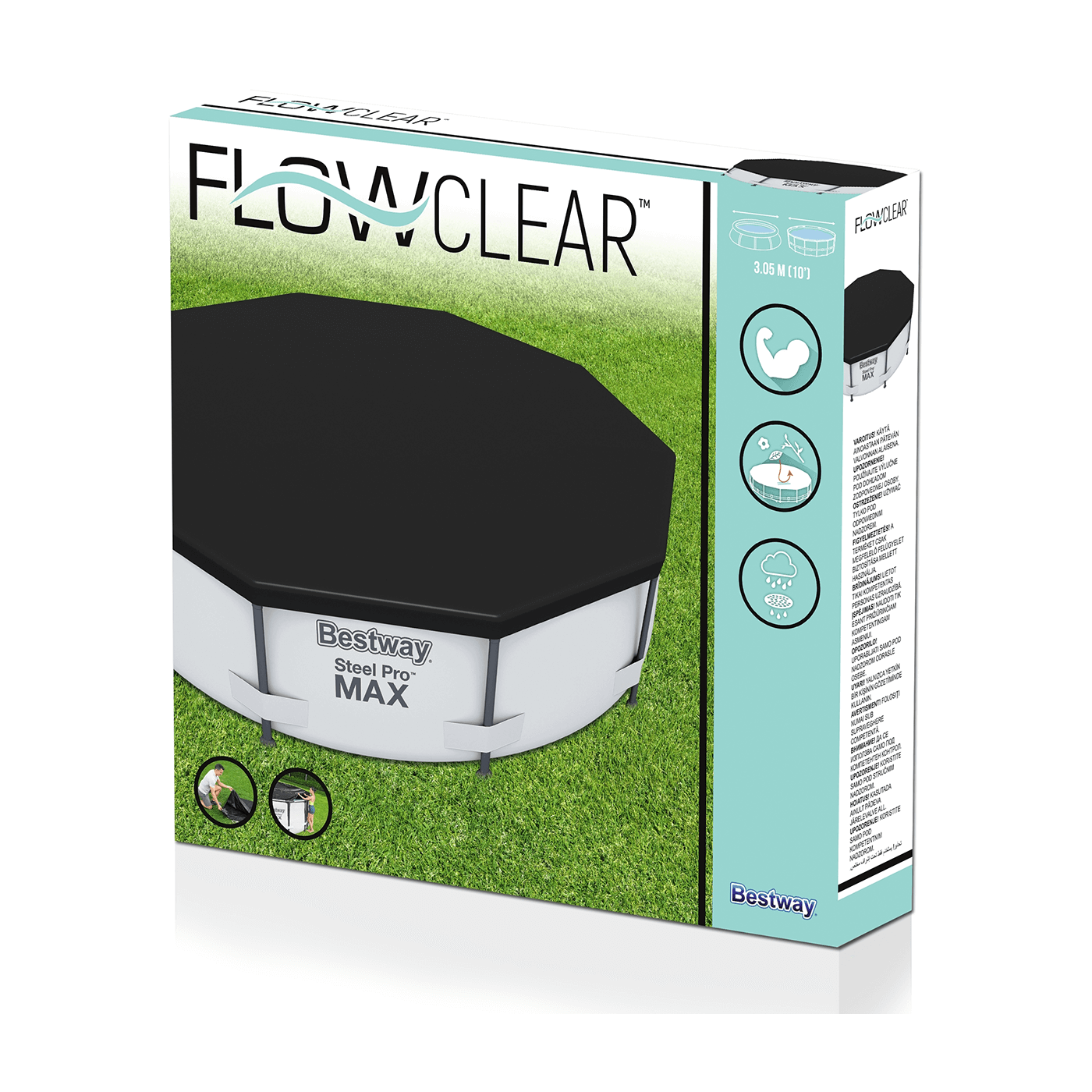 FLOWCLEAR 3.05M BESTWAY POOL COVER 58036