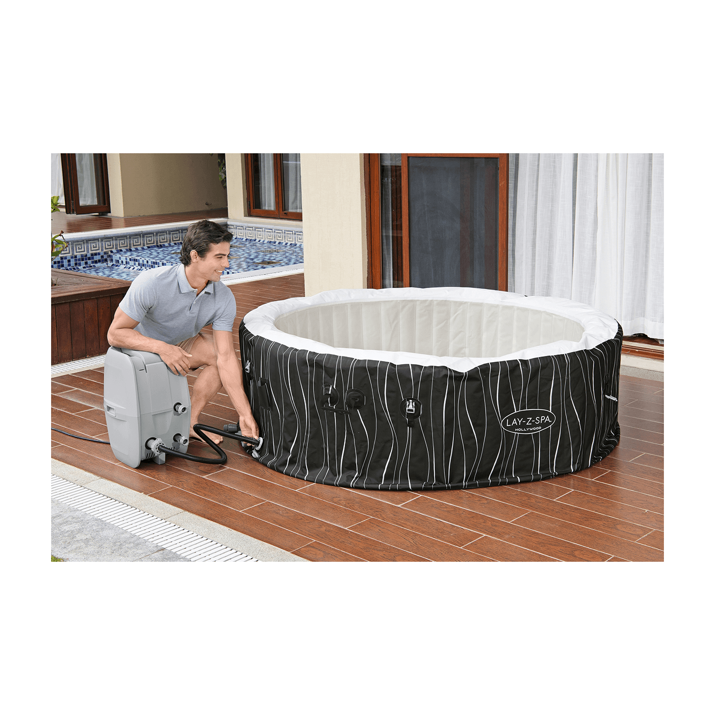 JACUZZI SPA HOLLYWOOD AIRJET 1.96x0.66M BESTWAY 60059