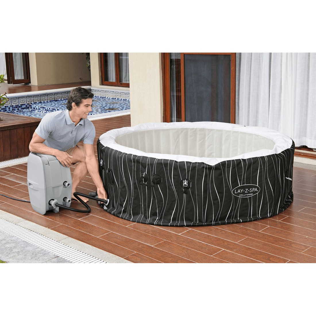 JACUZZI SPA HOLLYWOOD AIRJET 1.96x0.66M BESTWAY 60059