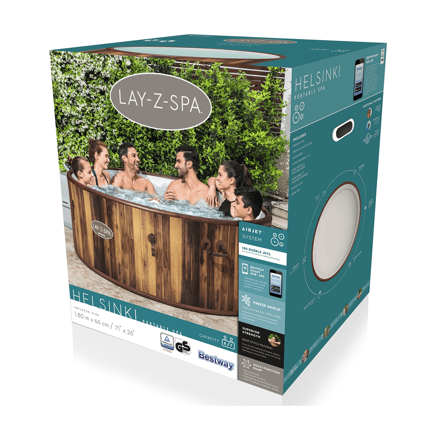 JACUZZI SPA HELSINKI AIRJET 1.80x0.66M BESTWAY 60025