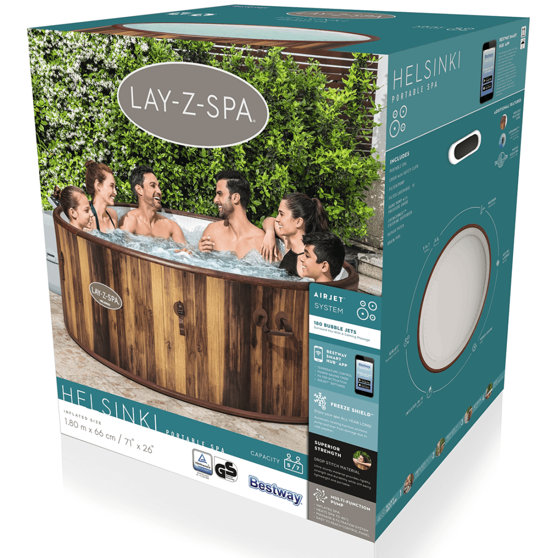 JACUZZI SPA HELSINKI AIRJET 1.80x0.66M BESTWAY 60025