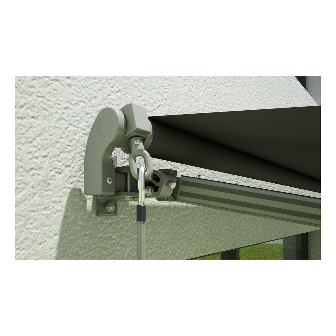 CLASSIC 300x250 TERRACE AWNING GREY