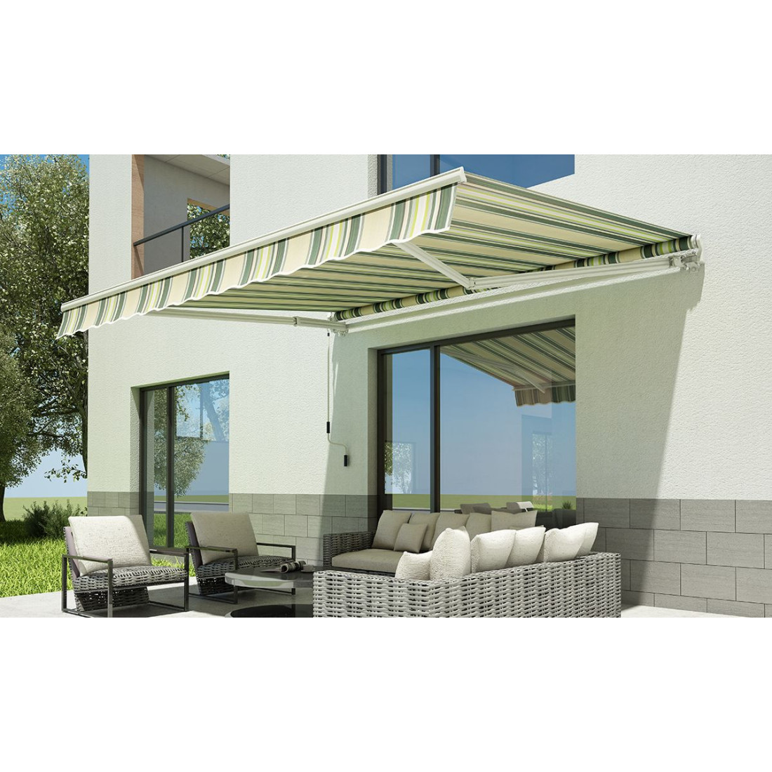 CLASSIC 300x250 MULTICOLOUR TERRACE AWNING