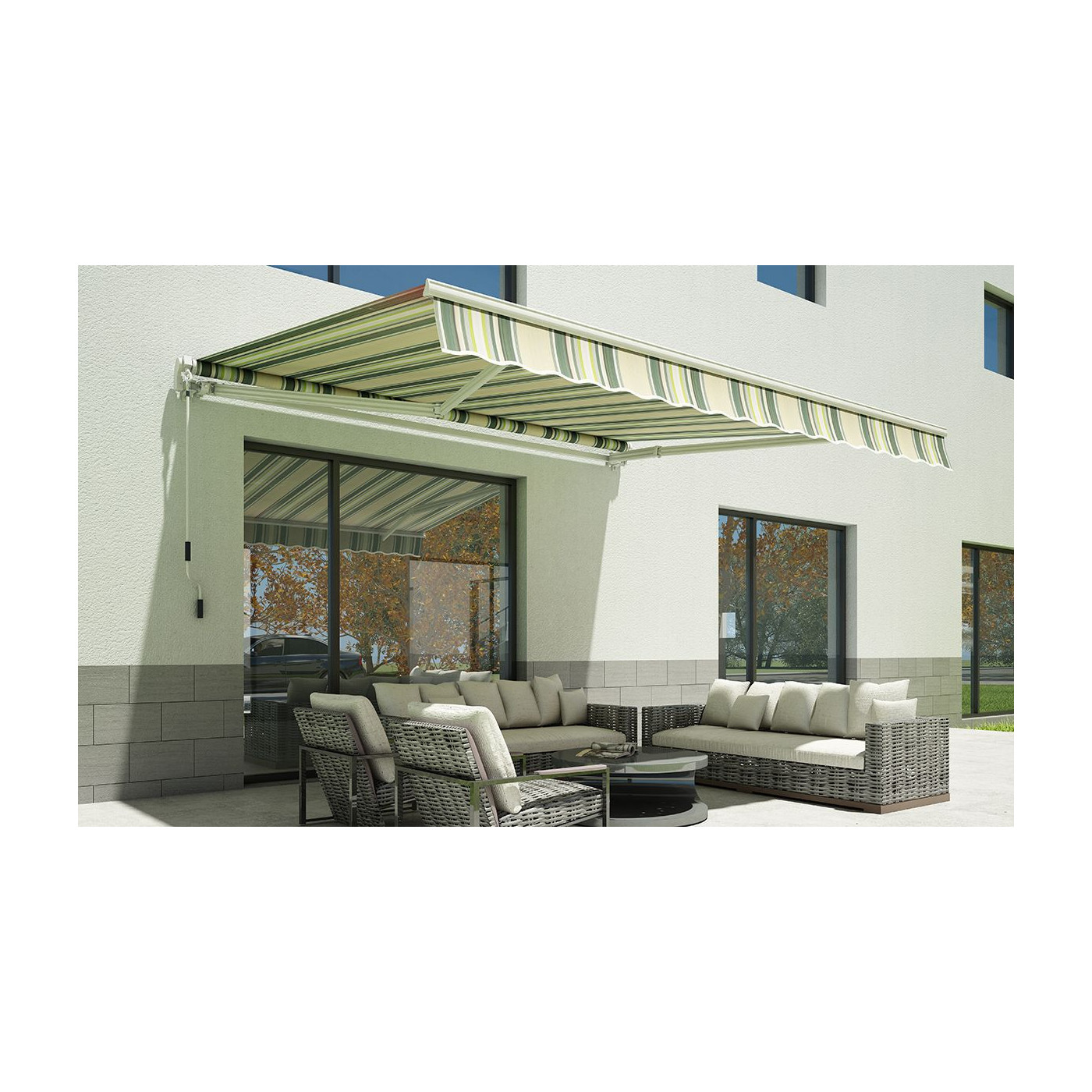CLASSIC 300x250 MULTICOLOUR TERRACE AWNING