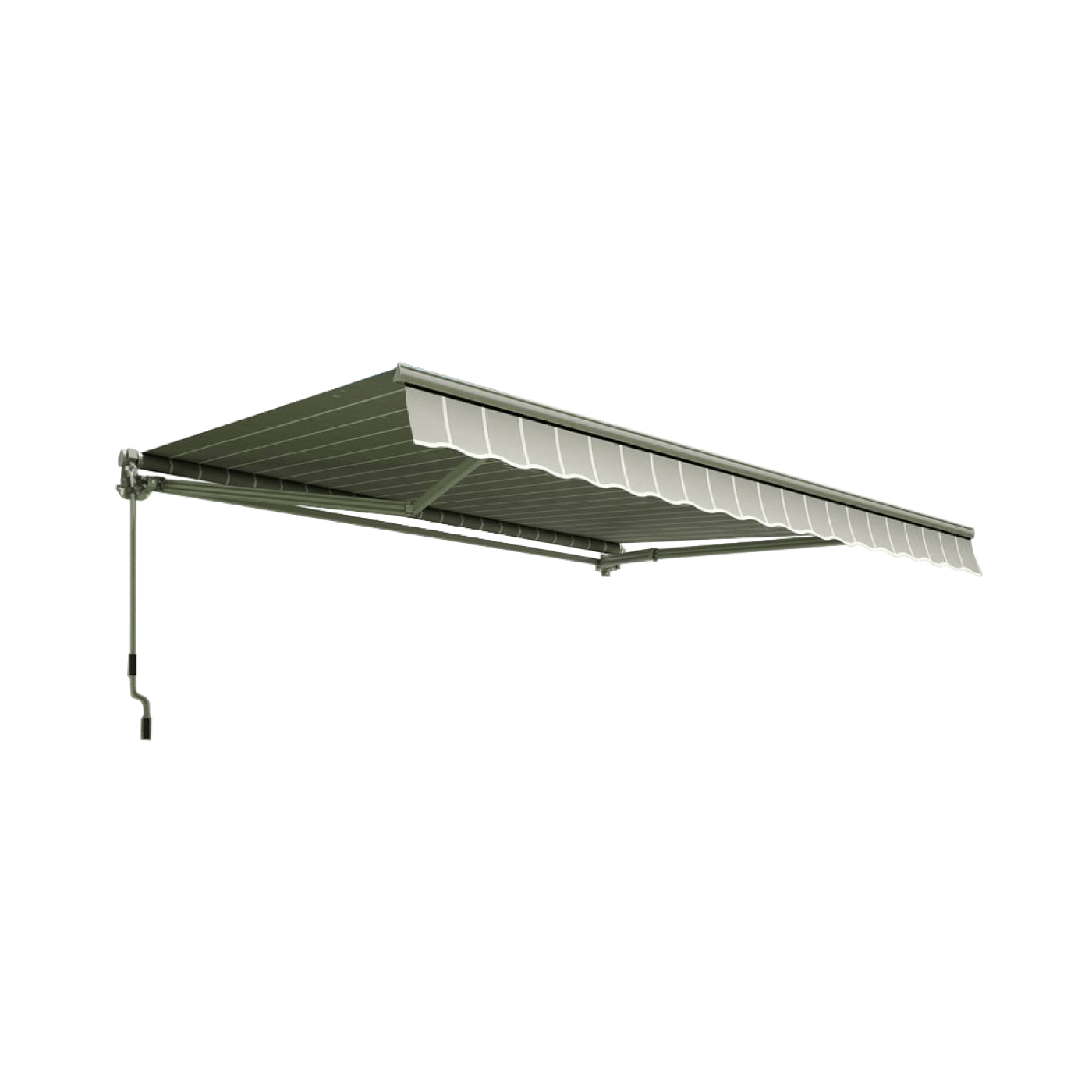 CLASSIC 400x300 TERRACE AWNING GREY/WHITE
