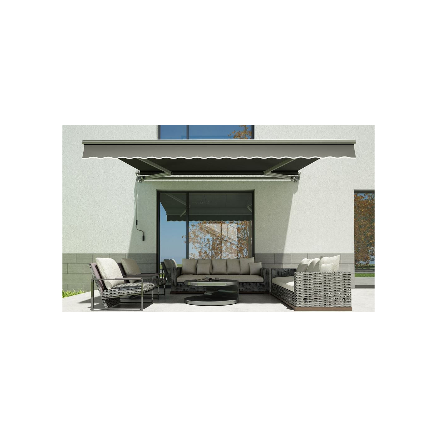 CLASSIC 400x300 TERRACE AWNING GREY