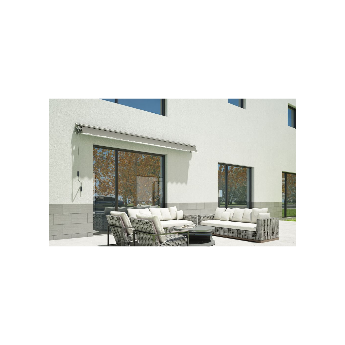 CLASSIC 400x300 TERRACE AWNING GREY