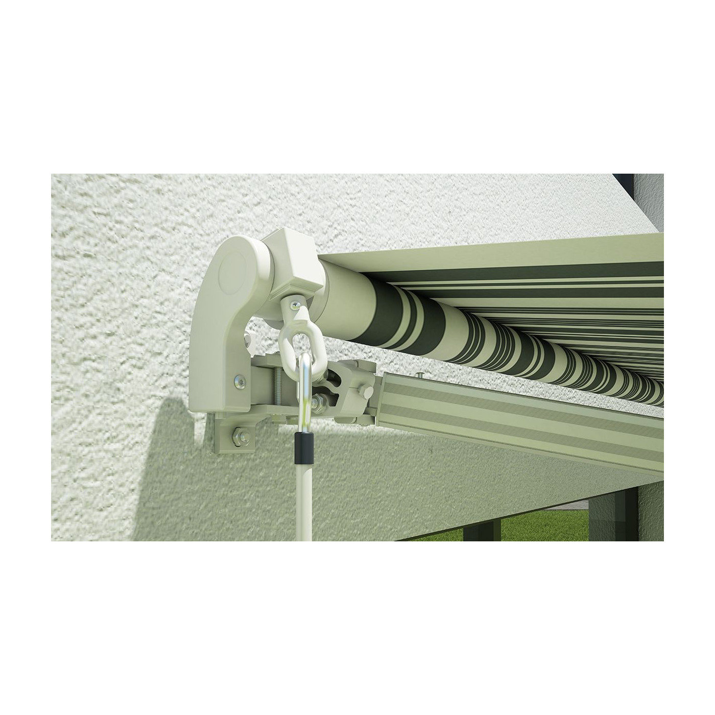 CLASSIC 400x300 TERRACE AWNING WHITE/GREY