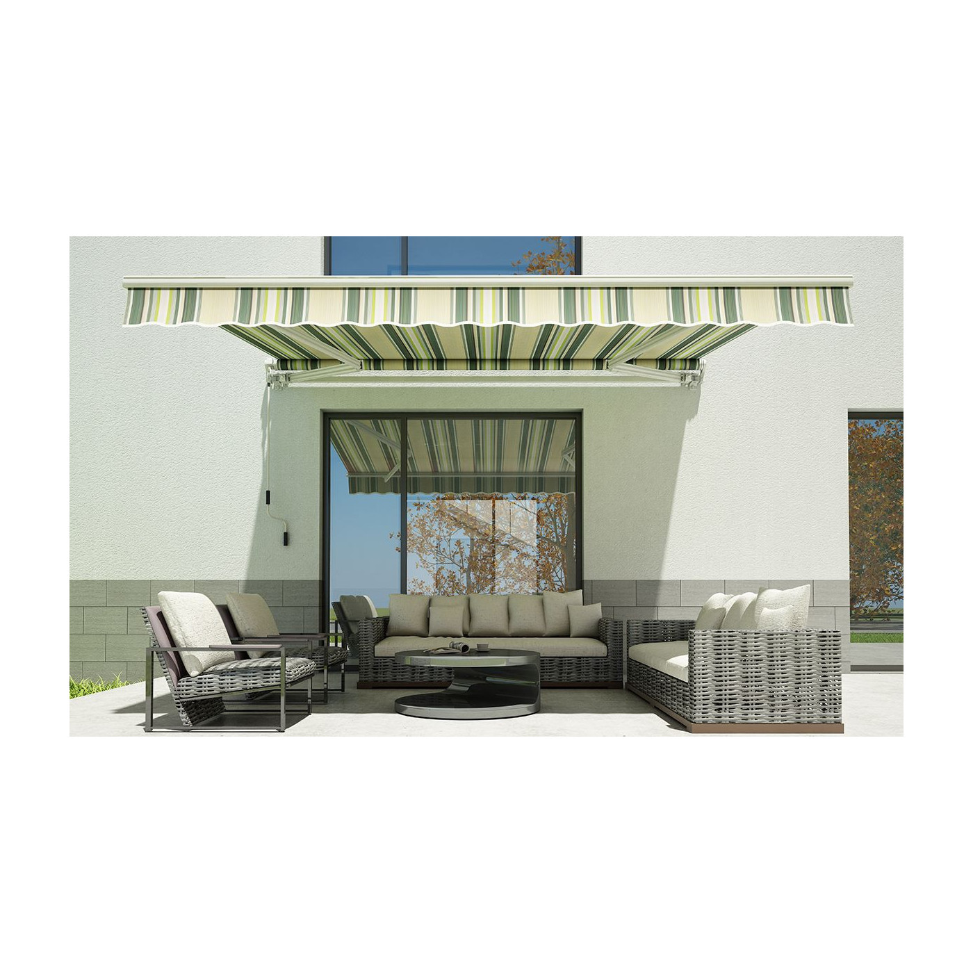 CLASSIC 400x300 MULTICOLOUR TERRACE AWNING