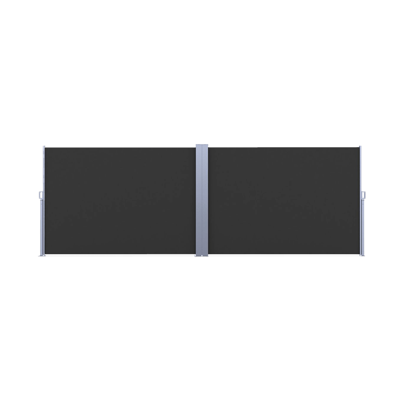 MARKIZA BOCZNA PODWÓJNA 200x600 DARK GREY