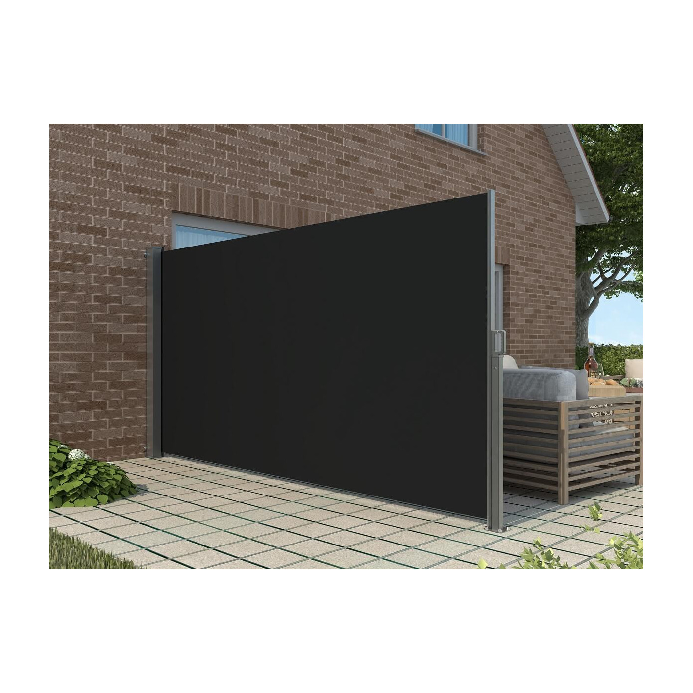 Markiza pionowa boczna 200x300 cm Dark Grey