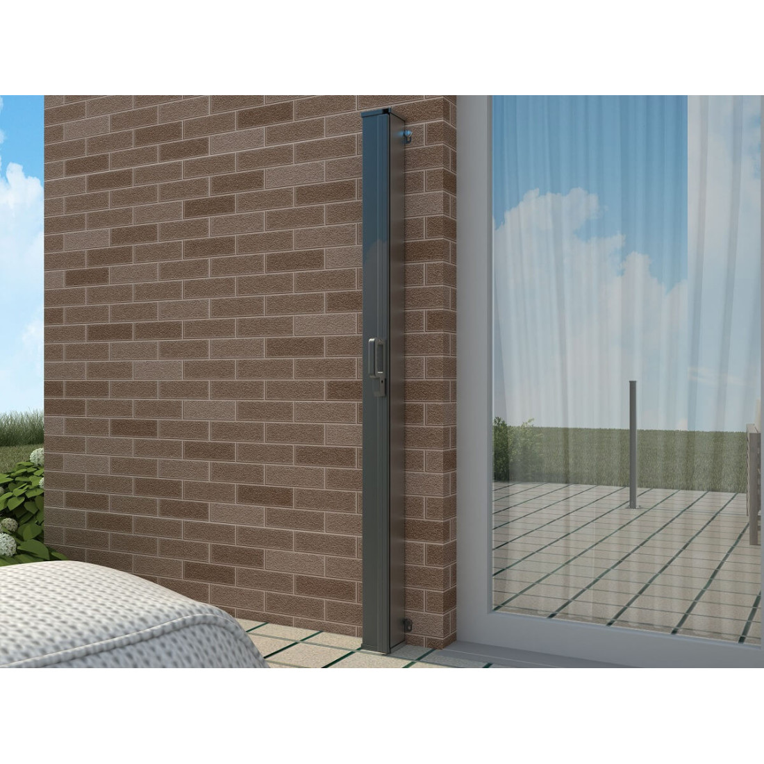 SINGLE SIDE AWNING 200x300 DARK GREY