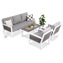 Zestaw Mebli Ogrodowych na Taras Olympia Caffe White Furrore