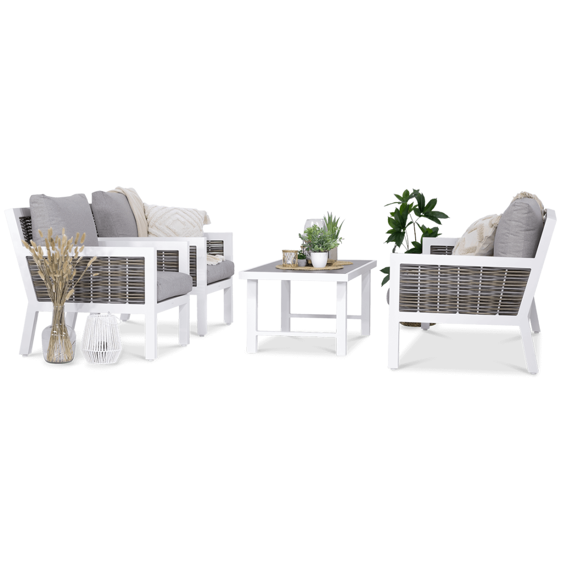 Zestaw Mebli Ogrodowych na Taras Olympia Caffe White Furrore