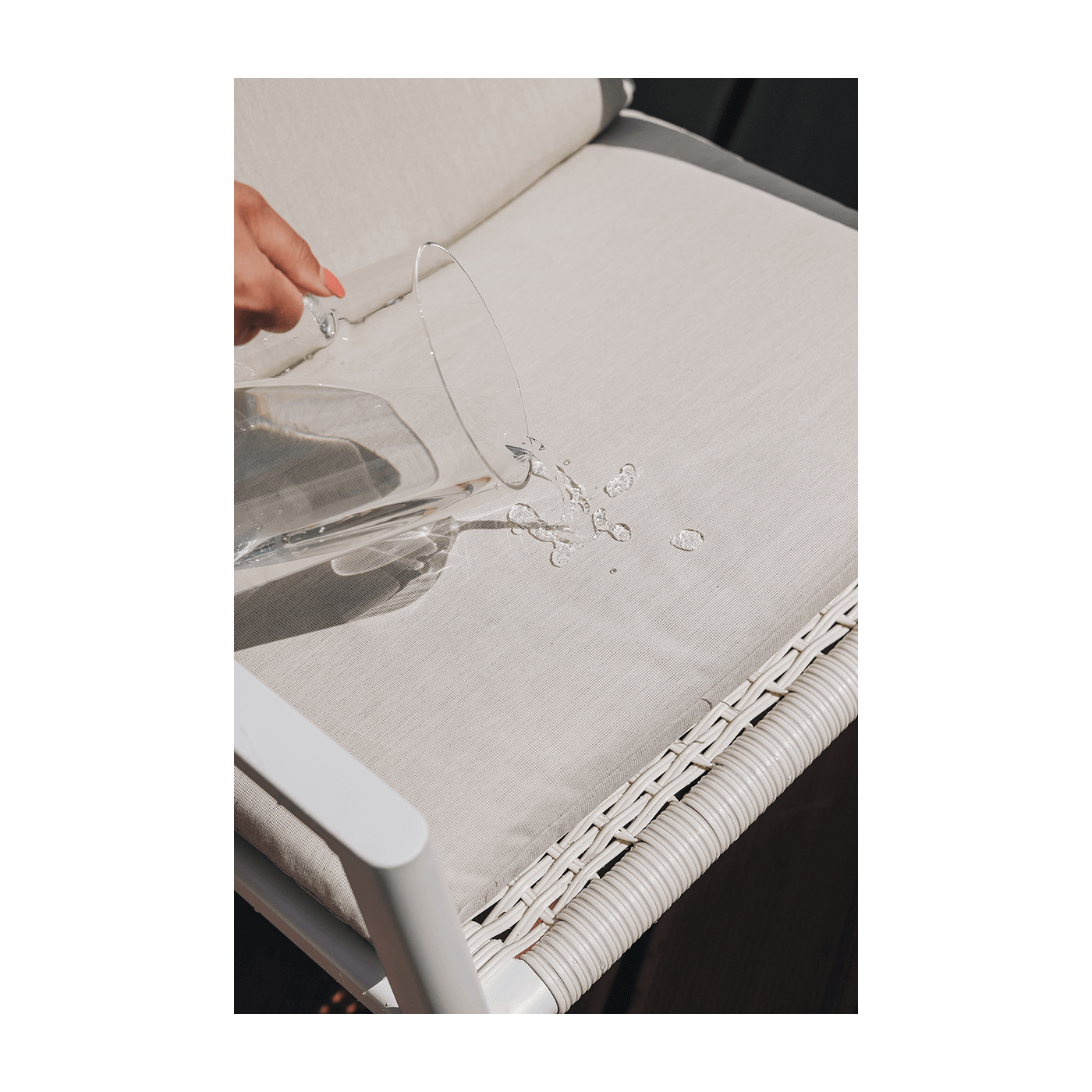 Zestaw jadalniany dla 6 osób - Lotus Dining 61 White Furrore