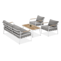 Zestaw mebli ogrodowych Orchid Caffe White Furrore