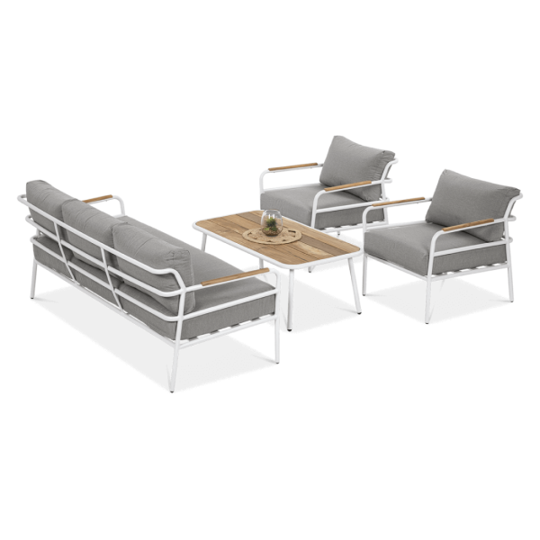 Zestaw mebli ogrodowych Orchid Caffe White Furrore