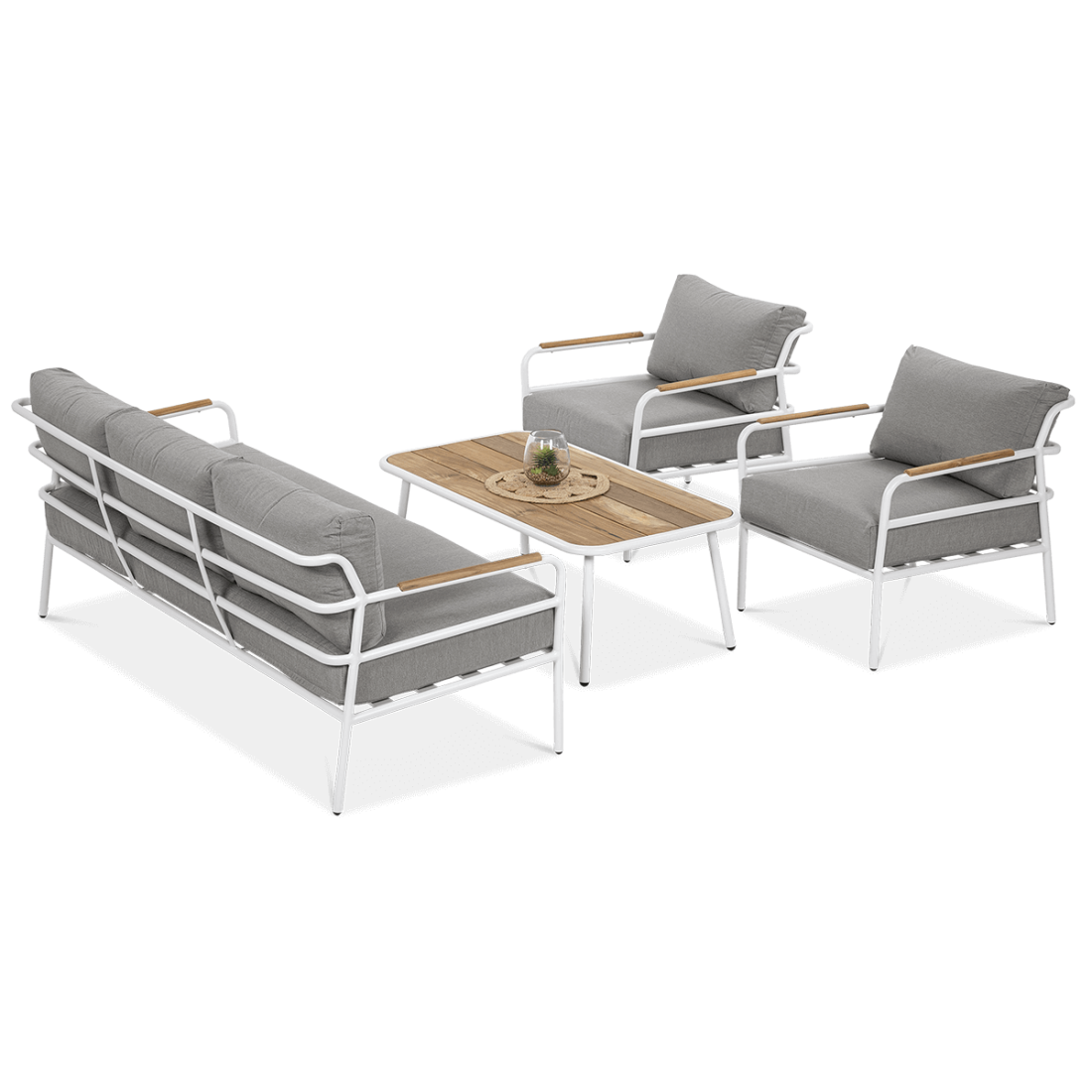 Zestaw mebli ogrodowych Orchid Caffe White Furrore