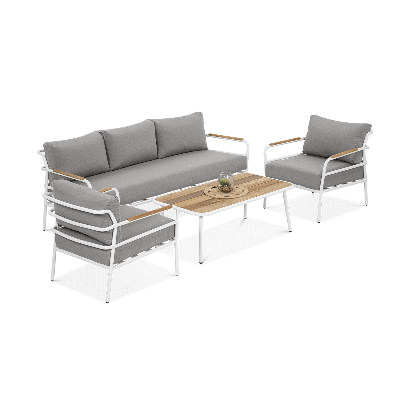 Zestaw mebli ogrodowych Orchid Caffe White Furrore