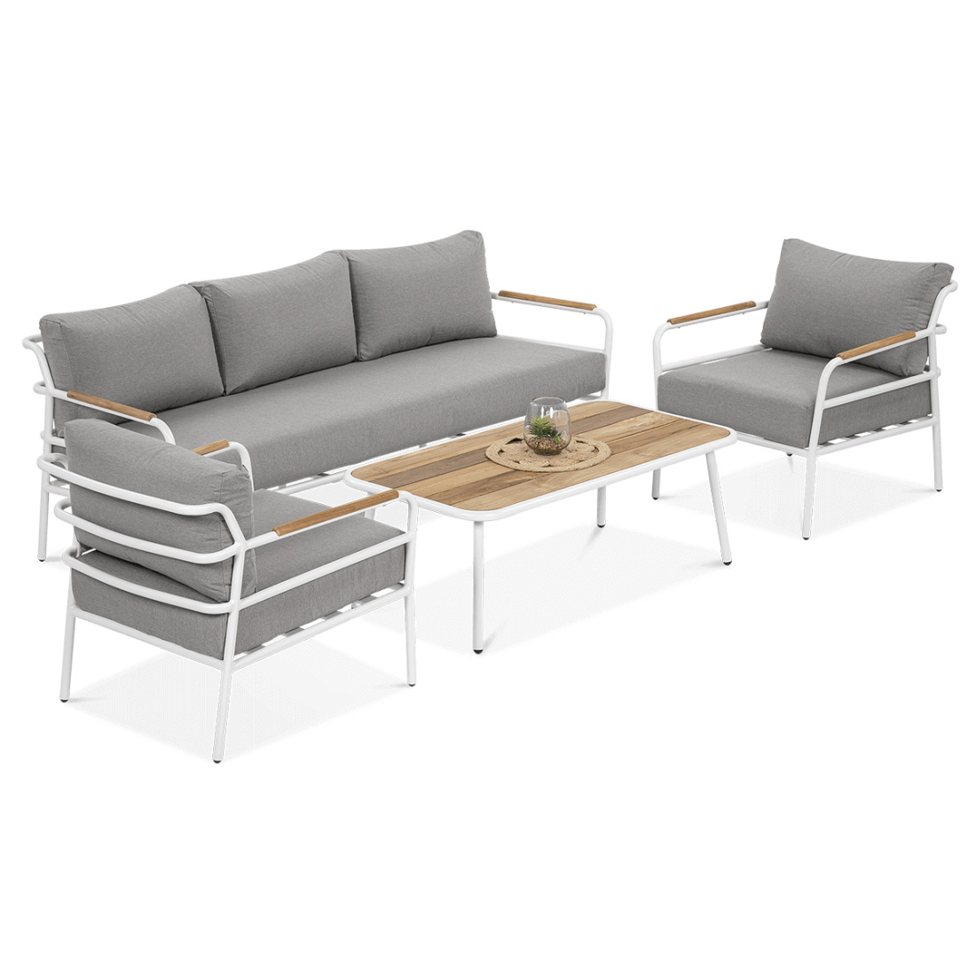 Zestaw mebli ogrodowych Orchid Caffe White Furrore